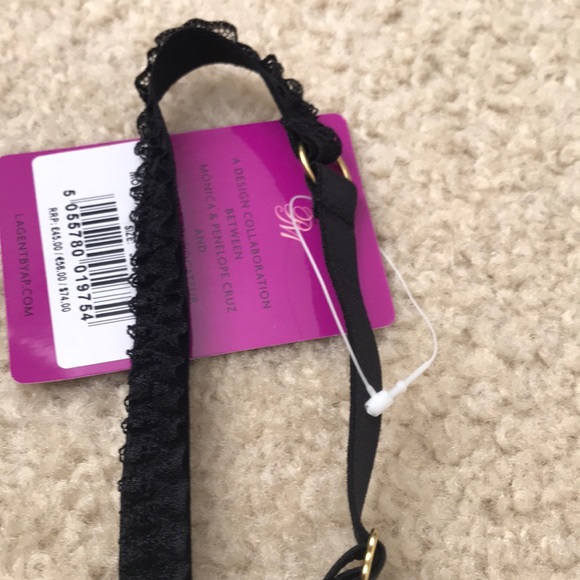 New! L’Agent Provocateur Gold & Black Floral Laced Mesh Bra. Size: 32DD NWT - Picture 10 of 10